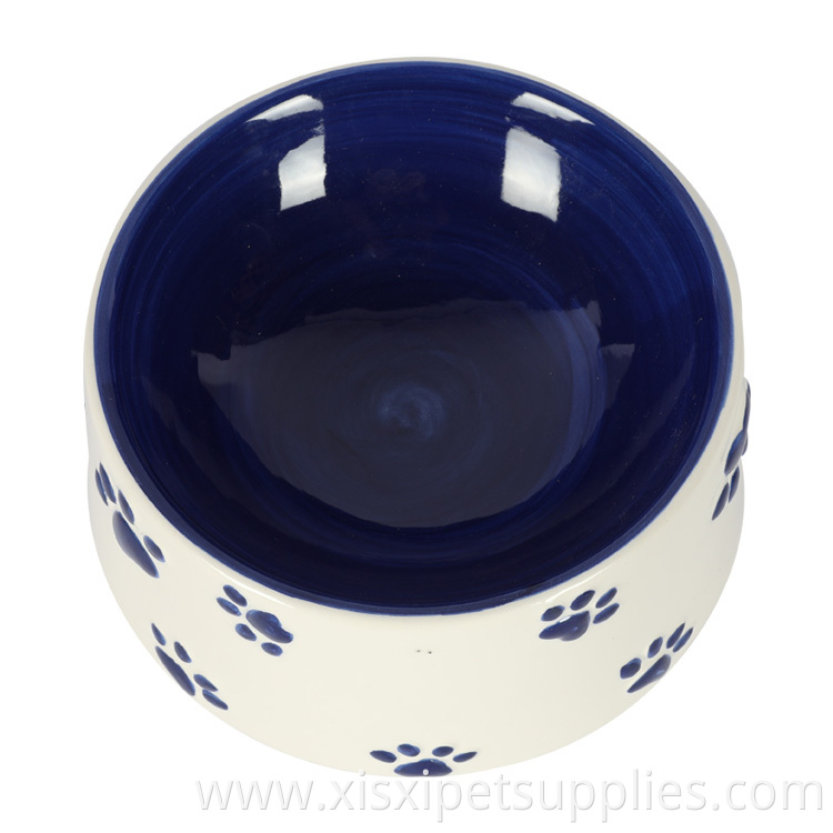 Customizable Pet Products Logo Custom Pet Ceramic Dog Bowl